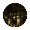 De nachtwacht - Kunst - Oude meesters - Rembrandt Wandcirkel aluminium klein -3d
