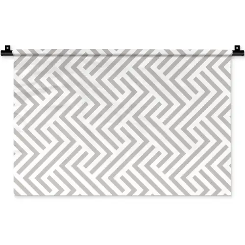 Grafisch - Patroon - Modern - Opvallend Wandkleed katoen klein 269 -zz3d