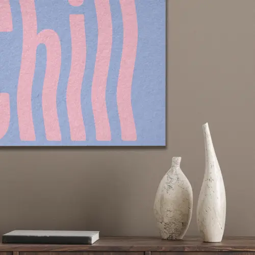Chill - Roze - Blauw - Golvend PET vilt klein -sfeer6_closeup