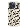 Tulpen - Patroon - Zwart Telefoonhoesje iPhone 17 Pro klein 878 -3d