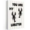 Lobster - Beige - Minimalistisch canvas 2cm klein -z3d