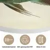 Schubben - Vis - Mint - Minimalistisch Akoestische PET Vilt - Rond klein -closeup_NL