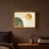 Abstract - Landschap - Zon - Kunst Light Box met batterij (Wandlamp) middel -sfeer4