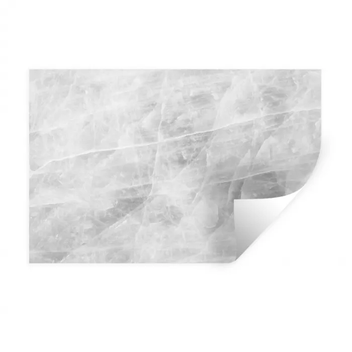 Marmer - Steen - Wit - Luxe - Marmerlook Muursticker klein -3d
