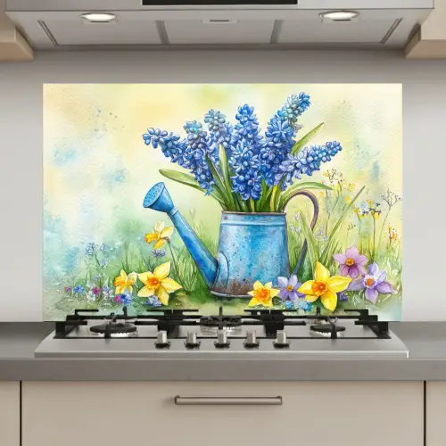 Gieter - Lavendel - Bloesems keuken achterwand spatscherm klein -3d_website