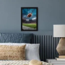 Football - Bal - Stadion - Sport fotolijst zwart zonder passe partout klein -sfeer3