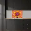 Dahlia - Bloem - Oranje keuken achterwand 2 middel -sfeer1