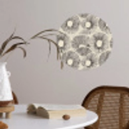 Cirkels - Patroon - Zwart Wandcirkel behangsticker klein 186 -sfeer3
