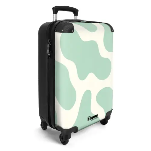Abstract - Mintgroene vormen NBS - Handbagage koffer - Kinderen Unisex middel -productfoto_3d