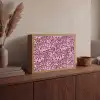 Organisch - Patroon - Roze Light Box met batterij (Wandlamp) middel 907 -sfeer2