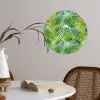 Mosgroen - Bladeren - Overlapping Wandcirkel behangsticker klein 186 -sfeer3