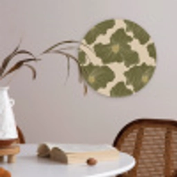 Modern - Abstract - Groen Akoestische PET Vilt - Rond klein 838 -sfeer3