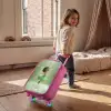 Dansende fee in groen licht Kinderkoffer - Roze klein -sfeer1