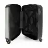 Licht grijse tint NBS - Handbagage koffer - Kinderen Unisex middel -binnenkant
