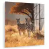 Zebra's - Savannelandschap - Gras plexiglas 5mm klein -zzzproduct_nieuw