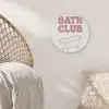 Retro - Bad - Roze Akoestische PET Vilt - Rond klein -sfeer4