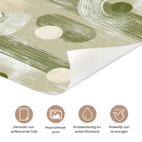 Artistiek - Modern - Groen deurposter klein 289 -closeup_NL