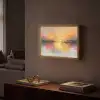 Modern - Abstract - Goud - Roze Light Box met batterij (Wandlamp) middel -sfeer1