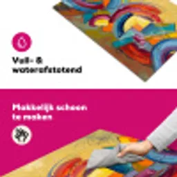 Abstract - Cirkels - Schilderij - Kleurrijk - Dynamisch Inductie beschermer vinyl 3mm klein -wsfeer6_website