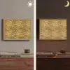 Metaal - Dynamisch - Goud Light Box met batterij (Wandlamp) middel 907 -sfeer3