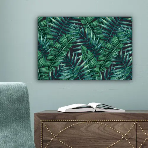 Jungle - Bladeren - Tropisch canvas 2cm klein -sfeer4