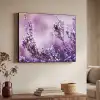Lavendel - Winter - Bloemen - Paars Textielframe zwart klein -sfeer3