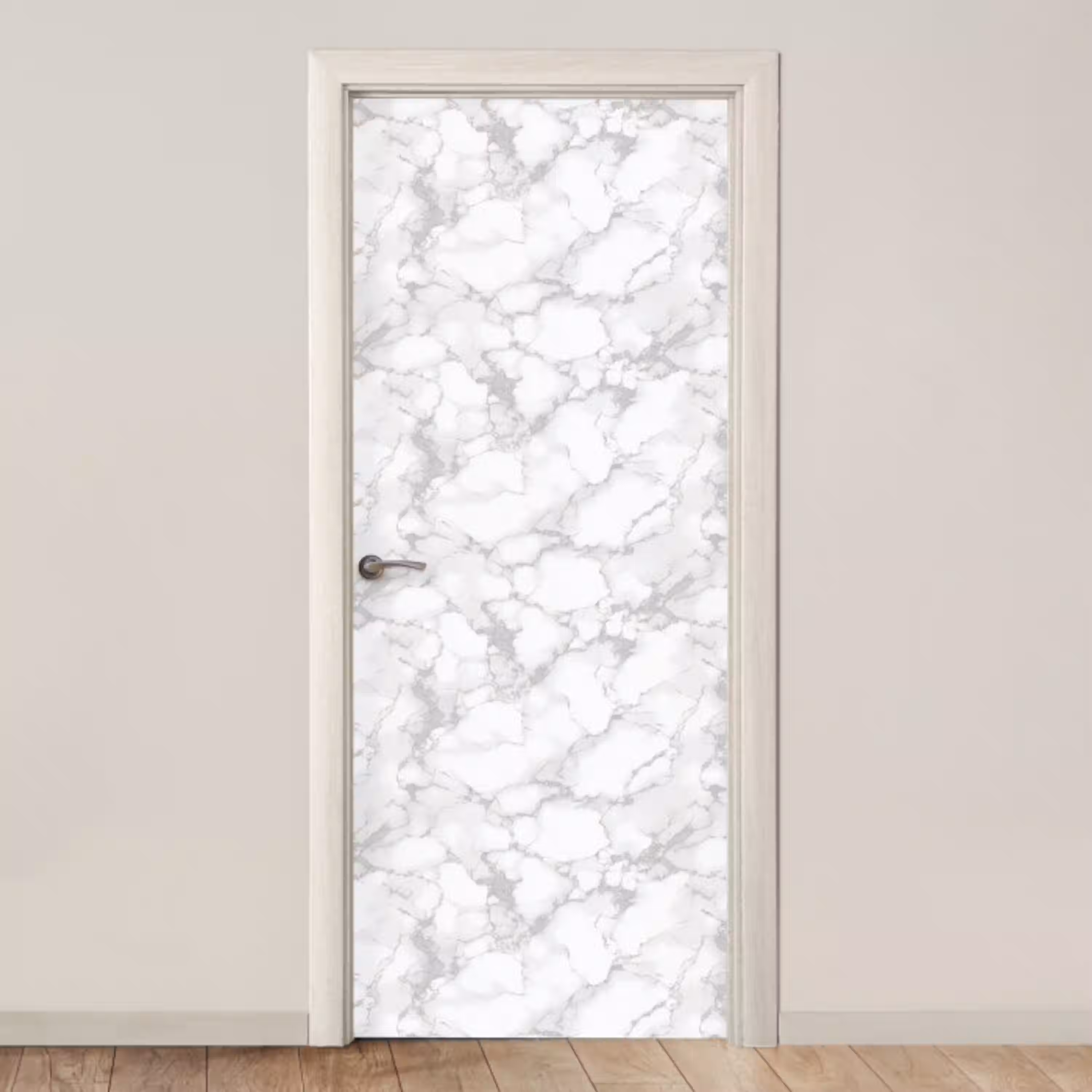 Wit - Marmer - Grijs deurposter klein 289 -3d_beige