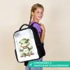 Draak - Baby dier - Kinderen Rugzak - Zwart middel -sfeer6_NL