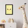 Kuiken - Vrolijk - Geel - Minimalistisch fotolijst zwart zonder passe partout klein -usfeer4_kinderkamer