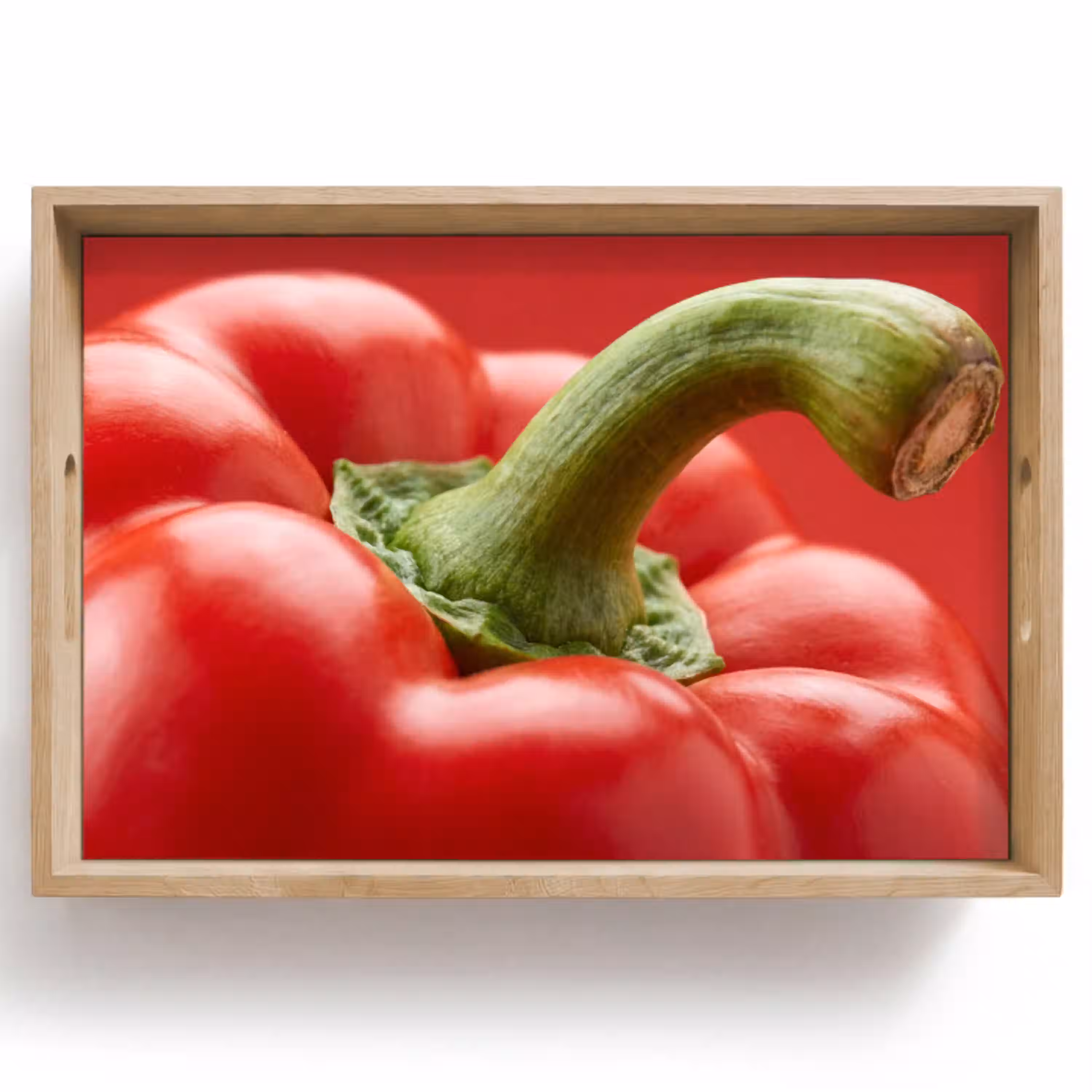 Eten - Paprika - Rood Dienblad Rechthoek middel -z3d_shopping