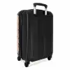 Driekleurige hartjesrijen NBS - Handbagage koffer - Volwassenen Unisex middel -achterkant