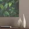 Bladeren - Regendruppels - Licht - Groen PET vilt klein -sfeer6_closeup