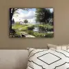 Zandpad - Groen landschap - Water canvas 2cm klein -sfeer3