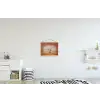 Abstract - Boom - Wit - Bladeren textielposter latten blank klein -kinderkamer
