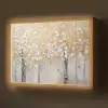 Bomen - Aquarel - Kunst - Natuur Light Box met batterij (Wandlamp) middel -z3d_website