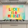 Quote - Lucky - Regenboogkleuren keuken achterwand spatscherm klein -3d_website