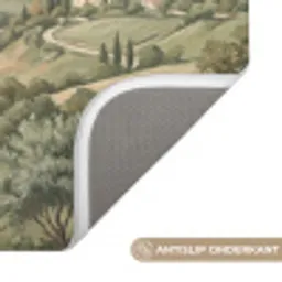 Landschap - Heuvels - Zandpad - Groen Badmat klein -USP_AntislipNL