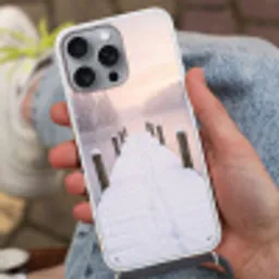 Steiger - Meer - Mist - Winter - Serene Hoesje iPhone 16 Pro Max met koord klein -sfeer3
