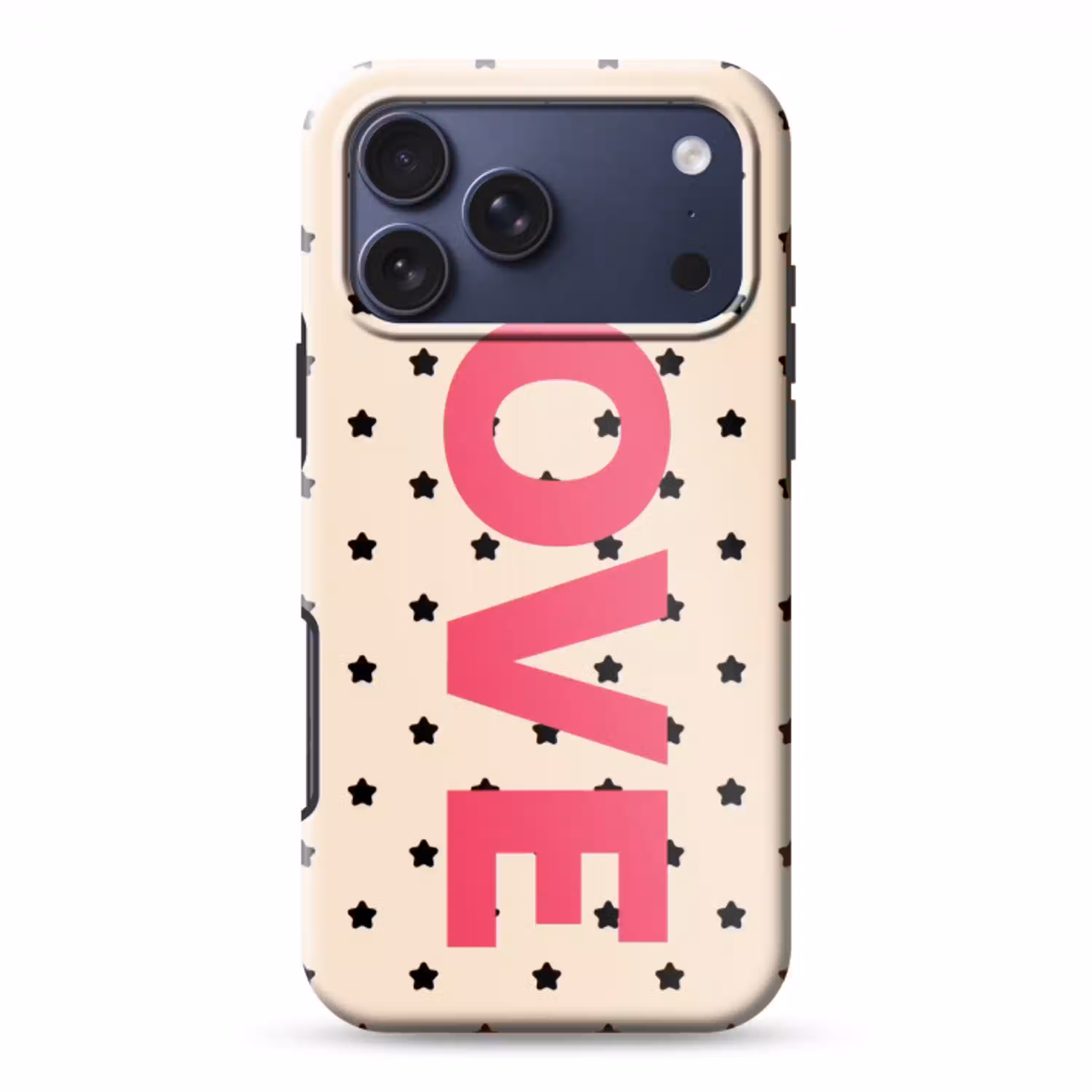 Love - Stippen - Roze Toughcase MagSafe Apple iPhone 17 Pro Max klein -3d