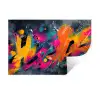 Abstract - Graffiti - Kleurrijk - Verfspatten Muursticker klein -3d