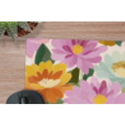 Lelies - Aquarel - Pastel muismat rubber klein 262 -closeup