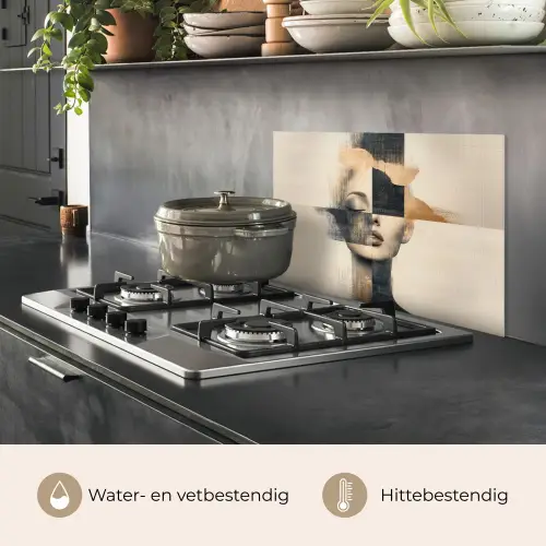 Goud - Vrouw - Rechthoeken keuken achterwand spatscherm klein -usp_NL
