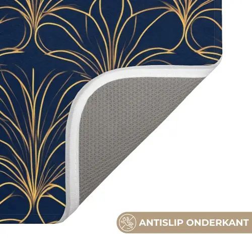 Deco - Waaier - Blauw WCmat klein 1009 -USP_AntislipNL