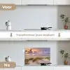 Zonsondergang - Duin - Strand - Planten - Zee keuken achterwand spatscherm klein -voor_na_NL