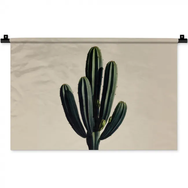 Cactus - Subtiel - Groen Wandkleed katoen klein -zz3d