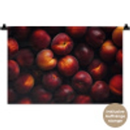 Fruit - Close up - Nectarines Wandkleed katoen klein -t3d_DE