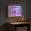 Monster - Roze - Paars Light Box met batterij (Wandlamp kind) middel -sfeer5_kind