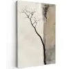 Wabi sabi - Plant - Beige Tuinposter op houten frame 2 cm dik klein -3d