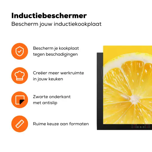 Citroen - Geel - Zonnig Inductie beschermer vinyl 3mm klein -zzzzzzz-td-ups