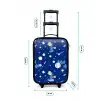 Patroon van planeten op een donkere achtergrond Kinderkoffer - Zwart klein -productfoto_formaten